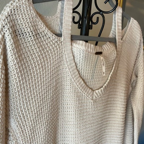 ✨ Free People Moonshine V Neck Sweater - XS - Picture 5 of 7
